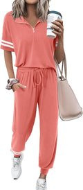 2 Piece Outfits for Women Summer Tracksuit - Lightweight Lounge Set