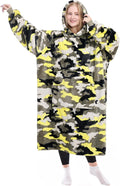 Wearable Blanket Hoodie for Adults - Oversized Cozy Fleece Camo
