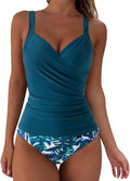 Women Sexy Twist Push Up Tankini Swimsuit - Tummy Control Fit