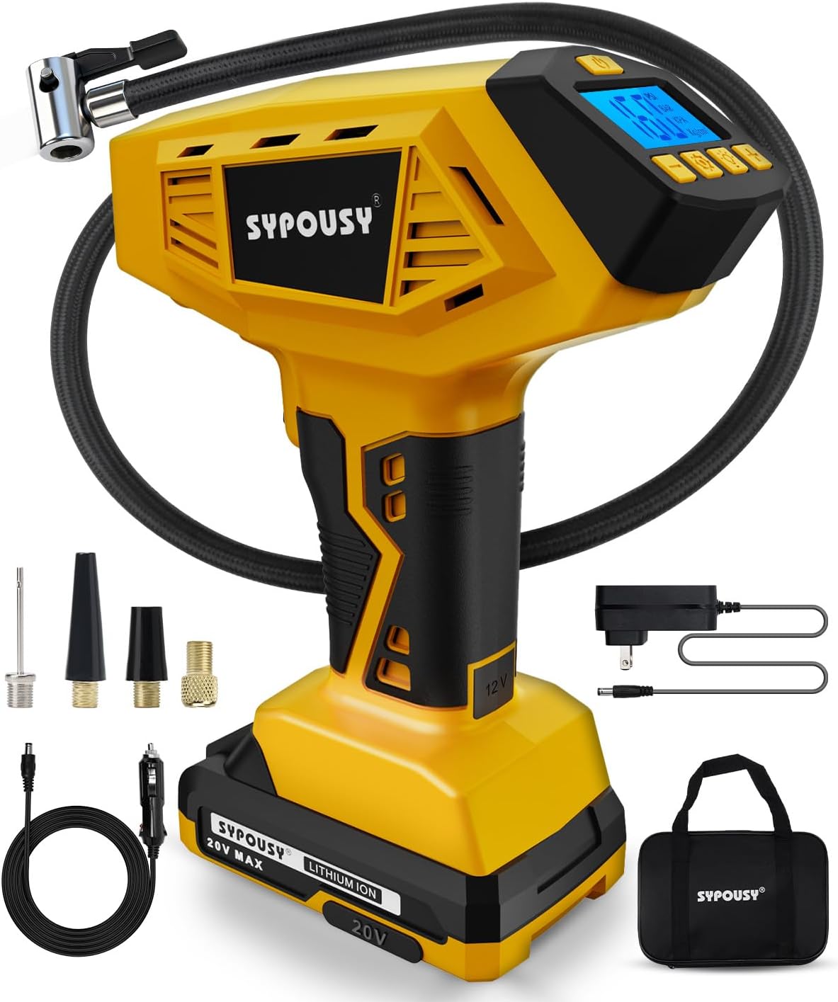 Upgraded Tire Inflator Portable Air Compressor for Fast Inflation