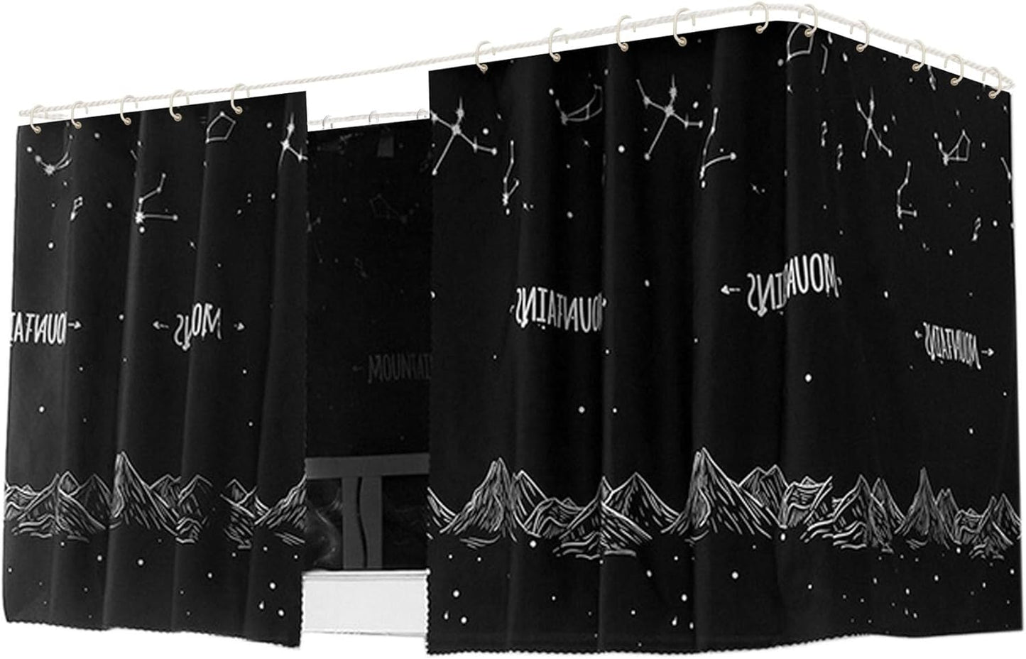Hoce Twin Bunk Bed Privacy Drapes - 3 Panels