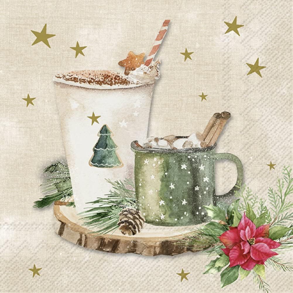 IHR Cocktail Napkins, X-Mas Drinks, Pack of 20
