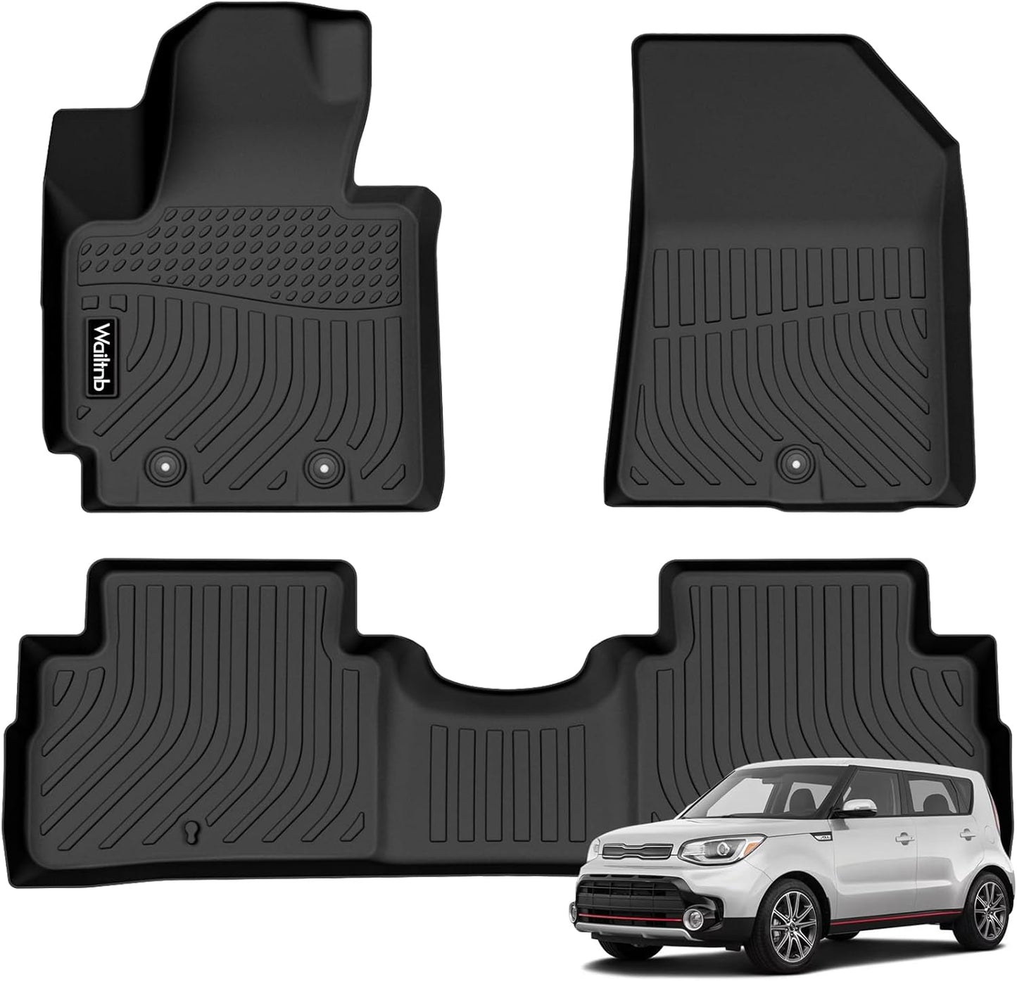 Custom Floor Mats for Kia Soul 2014-2019 - All Weather Protection