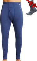 Men's Merino Wool Thermal Base Layer Pants for Comfort