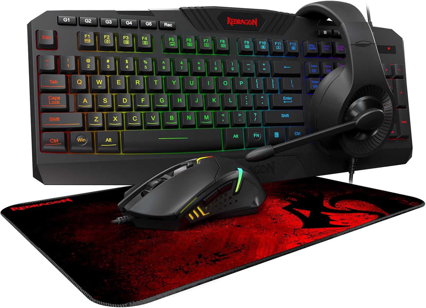Redragon S101-3 Wired RGB Backlit Gaming Keyboard and Mouse Combo