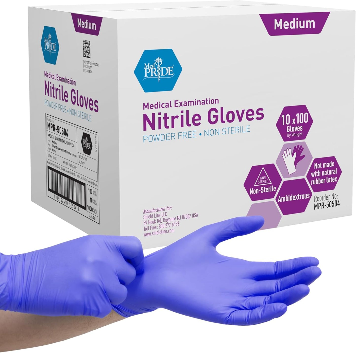MedPride Powder-Free Nitrile Exam Gloves - Quality Protection