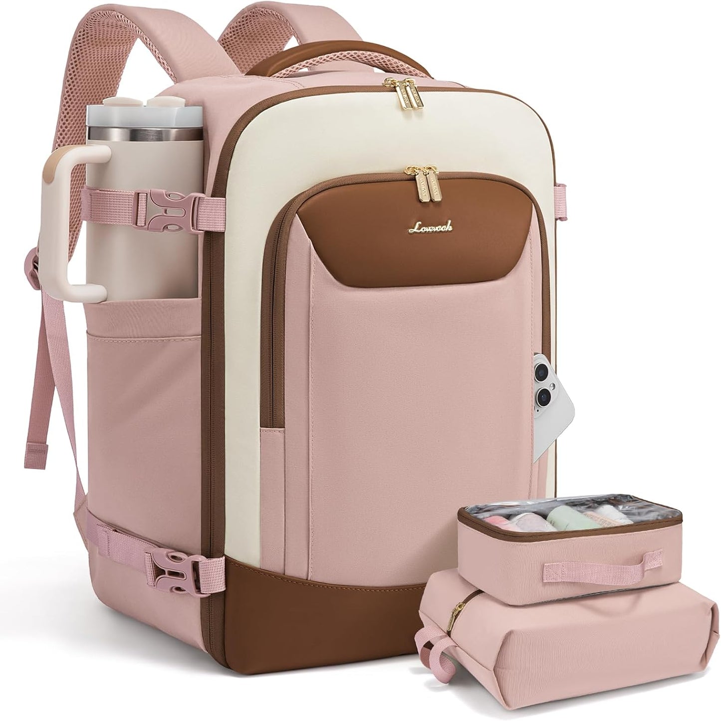 LOVEVOOK 40L Travel Backpack for Women Men - Airline Approved