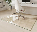 Koonmi Tempered Glass Chair Mat for Hardwood Floors & Carpet