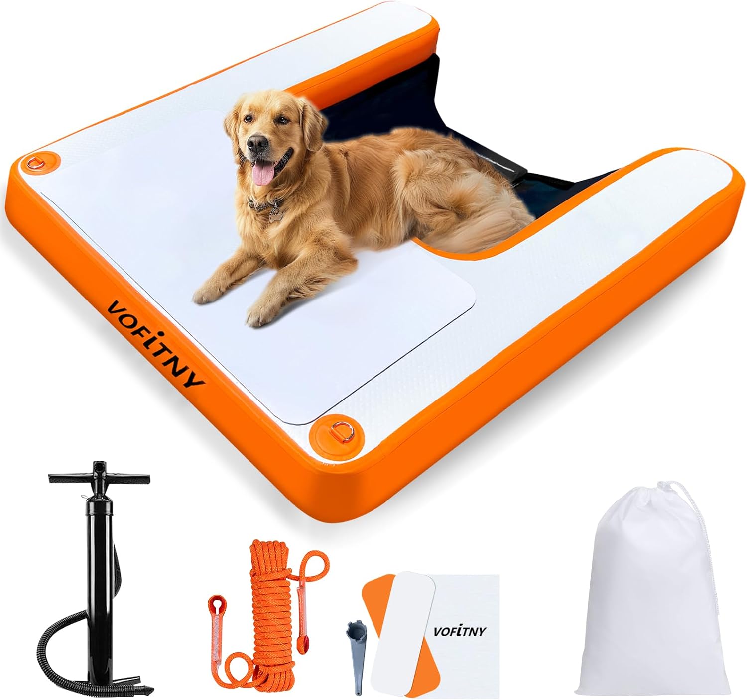 Inflatable Dog Pool Ramp for Easy Water Access and Fun