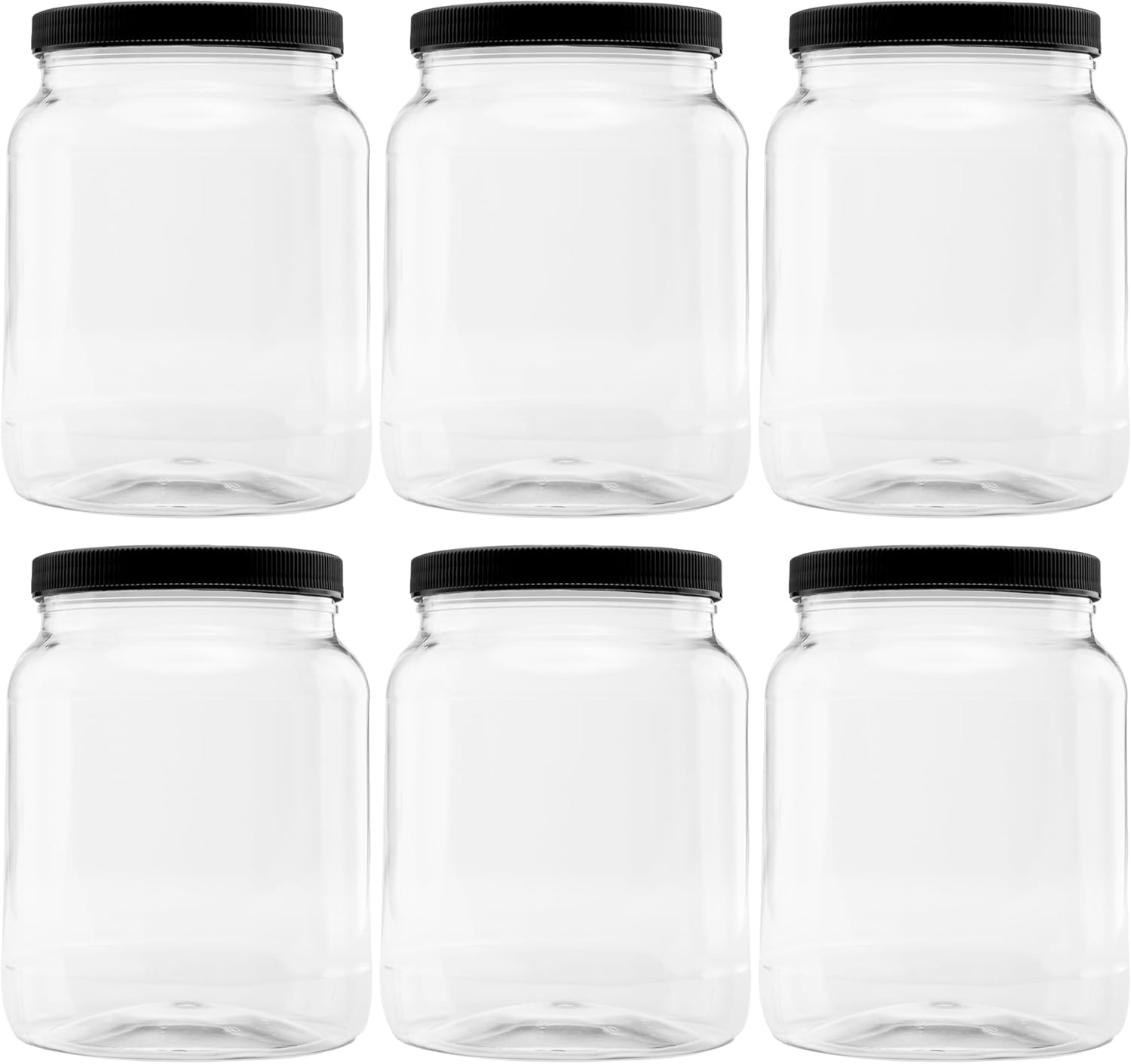 Plastic Storage Jars with Leak Proof Lids for Versatile Use