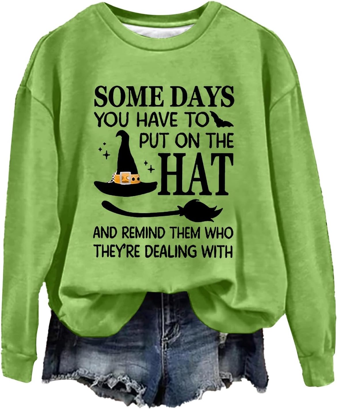 Mint Green Graphic Halloween Hoodie - Trendy & Stylish