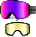 Odoland Frameless Ski Goggles - Anti-Fog for Clear Vision!