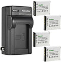 Kastar 4-Pack Camera Batteries and AC Wall Charger - Reliable Spare