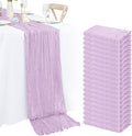Lavender Cheesecloth Table Runner 20 Pack 120in - Rustic Boho Decor