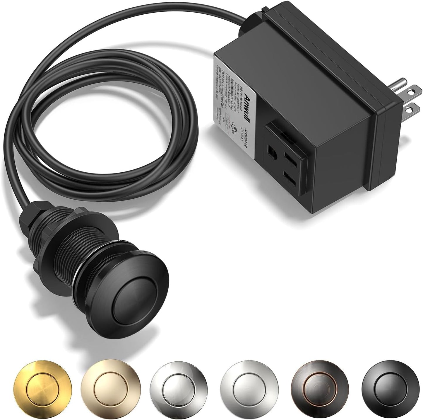 Garbage Disposal Air Switch Kit - Professional Wireless Button