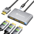 Reborn DisplayPort to Dual HDMI Splitter for 4K@60Hz Output