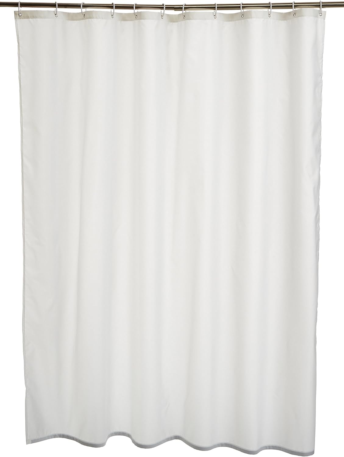 Water-Resistant  Basics Shower Curtain Set