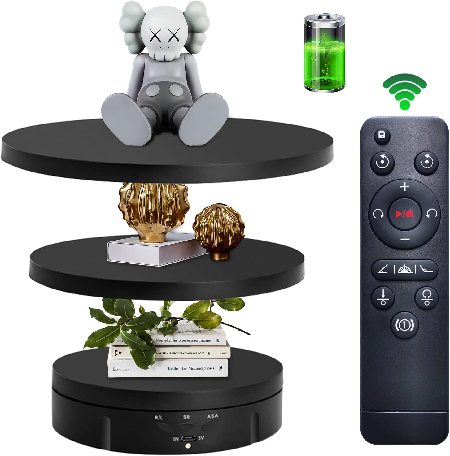 Motorized Rotating Display Stand for Photography Products