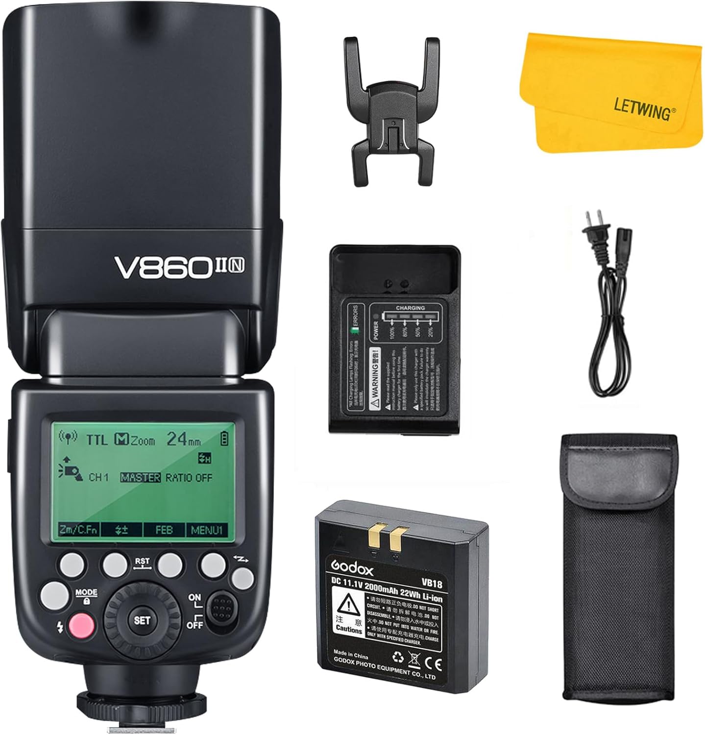 Godox V860II-N TTL Li-on Battery Flash for Nikon Cameras