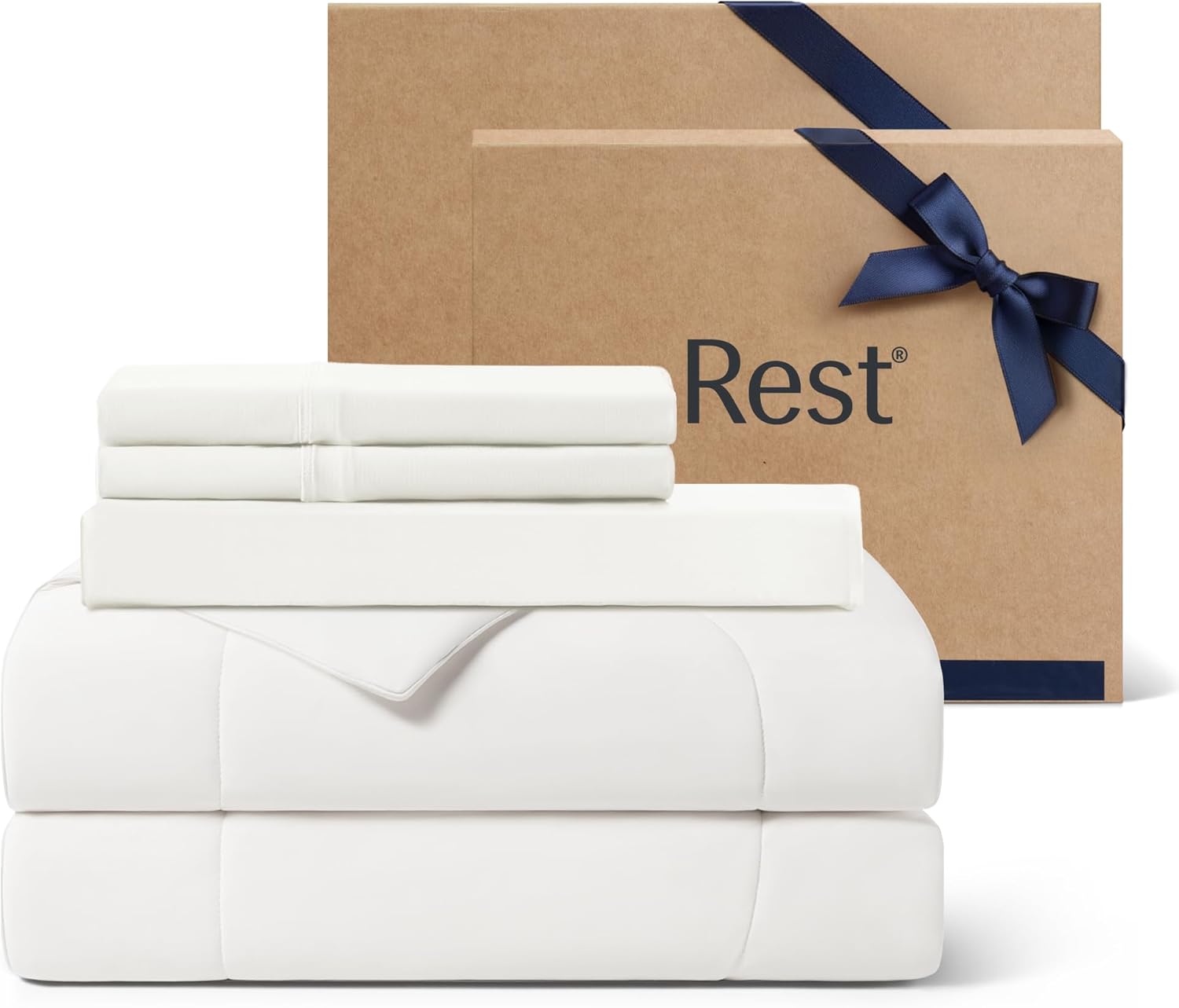 Evercool+ Cooling Comforter Set for Queen Size Beds, 4pcs