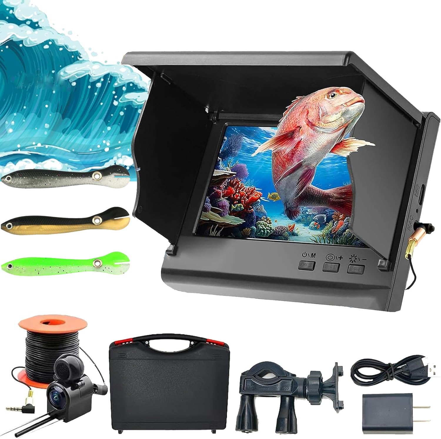 Portable HD Fish Camera - Underwater Night Vision