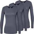 Adar underscrubs long sleeve tees for women - value pack of three