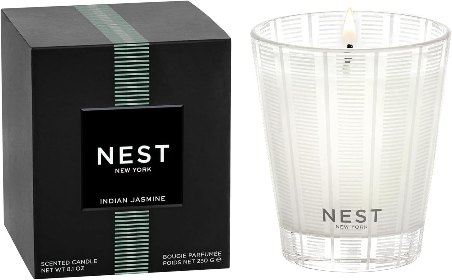 NEST New York Scented Classic Candle with Indian Jasmine Aroma