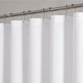 Berry White Shower Curtain 72x72 - Embossed Textured Fabric for Spa