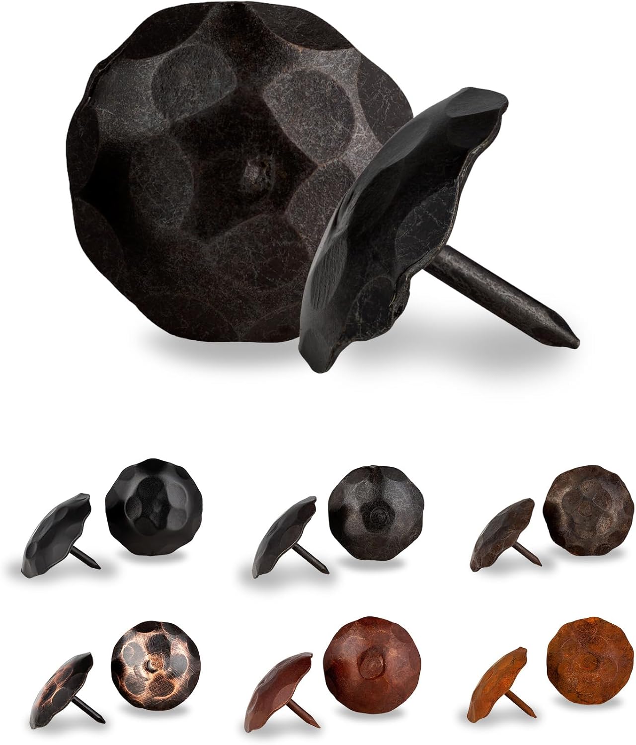 100 Pack 1in Small Round Head Iron Clavos Decorative Nails