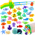 Magnetic Fishing Pool Toys Game - Bath Toy Set for Toddlers