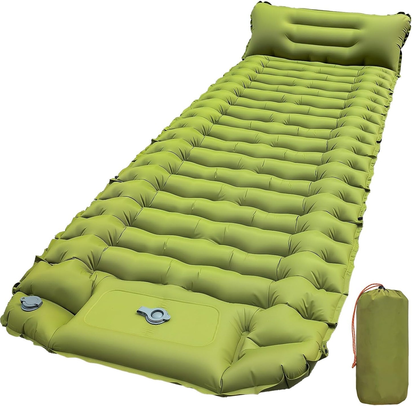 Ultralight Inflatable Sleeping Pad for Camping with Built-in Pillow