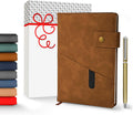 Promot PU Leather Notebook with Pen - A5 Lined Daily Journal