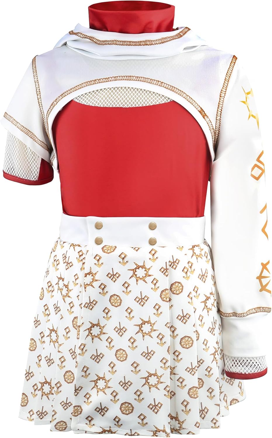 Xefenki Girls Nova Zombies 4 Costume Cheerleader Set for Kids