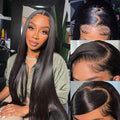 30 Inch Lace Front Wigs Human Hair 13x4 Straight - Natural Color