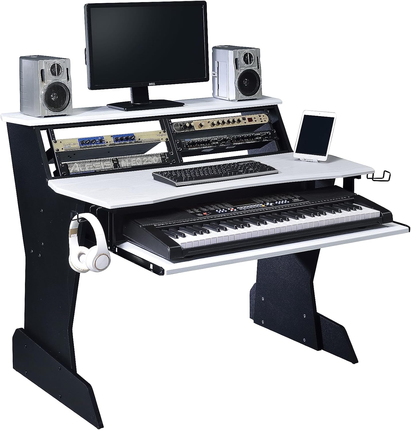 BE200 Series Music Studio Desk Workstation with 2 x 4U Rack