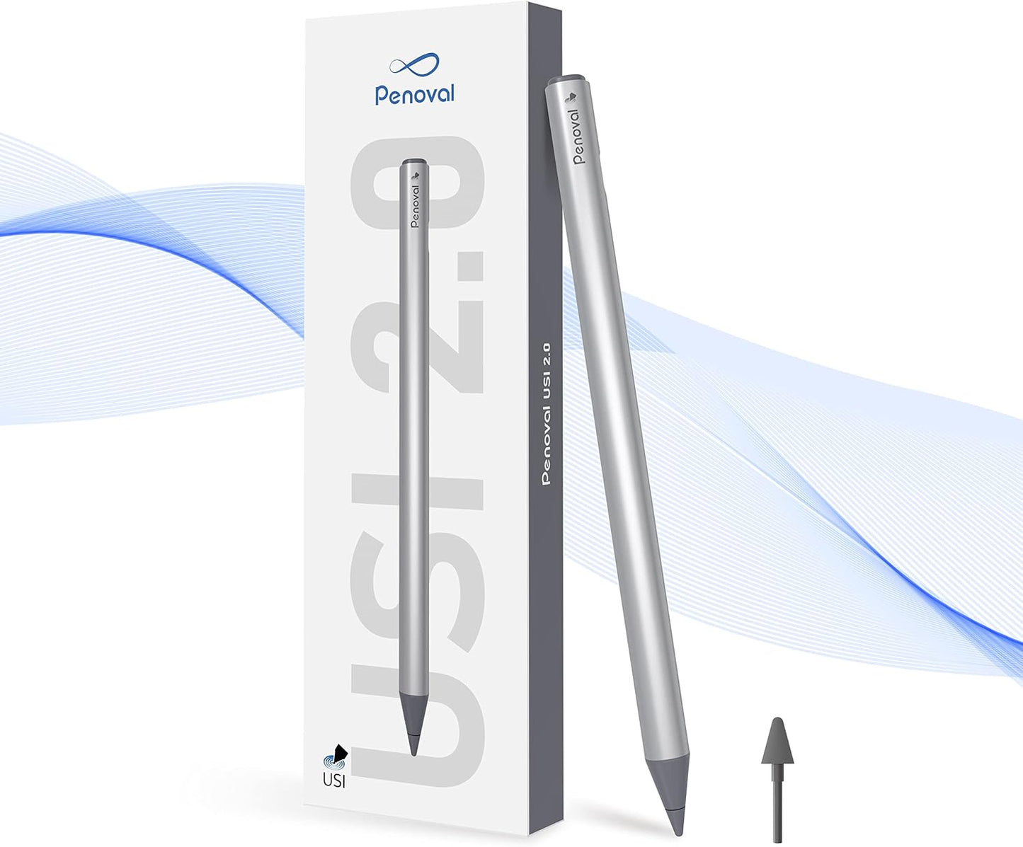 Penoval USI2.0 Stylus Pen for Chromebooks with 4096 Pressure Levels