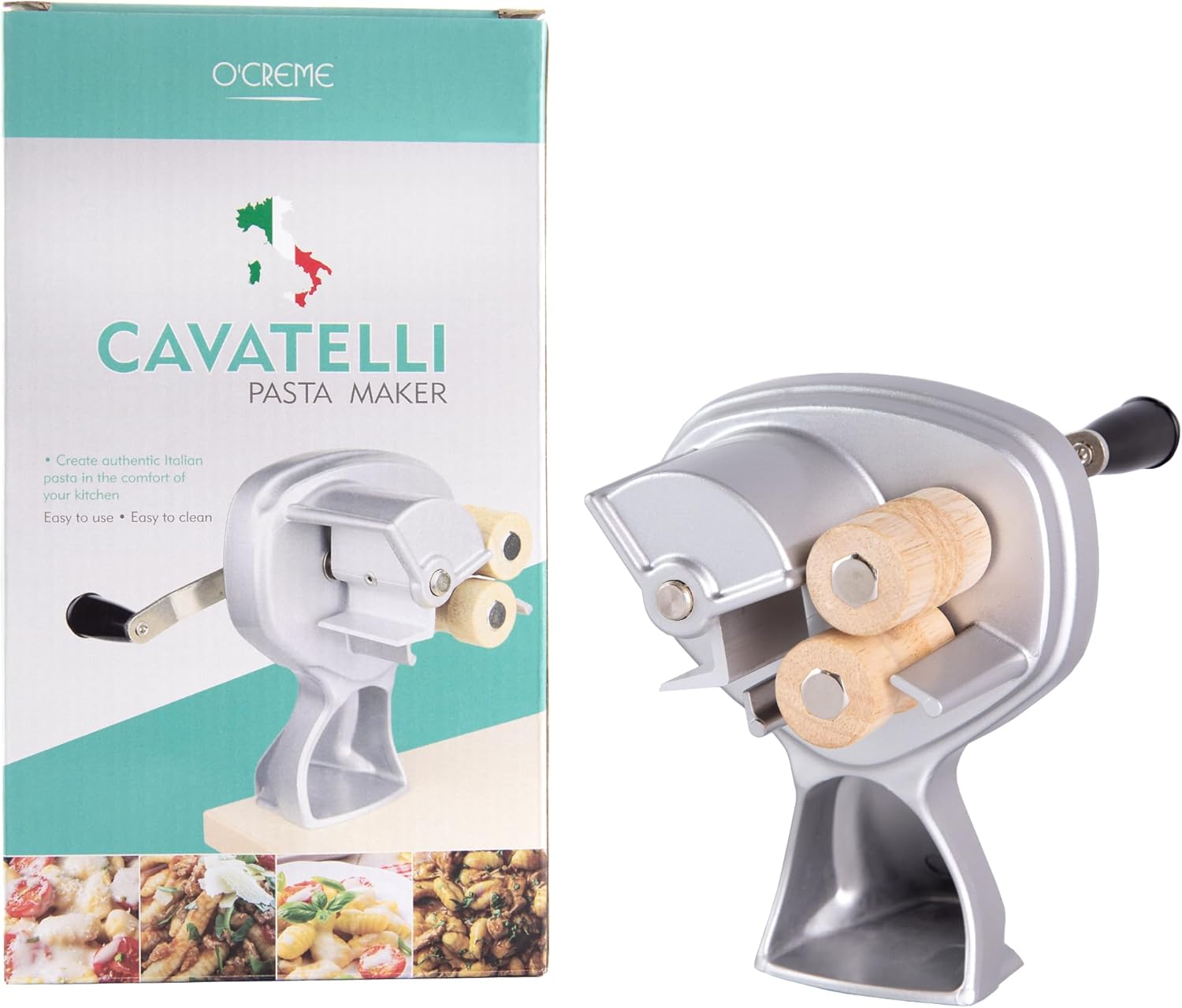 O'Creme Italian Pasta Maker - Easy Precision Cut