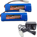 7.2V RC Battery Pack 3800mAh NiMH (2 Pack) - Fast Charge