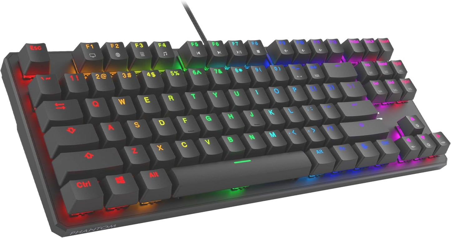 TECWARE Phantom 87 Key Mechanical Keyboard with RGB Lighting