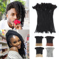 10 in 50 Strands Loc Extensions Human Hair - Soft, Dyeable Dreads