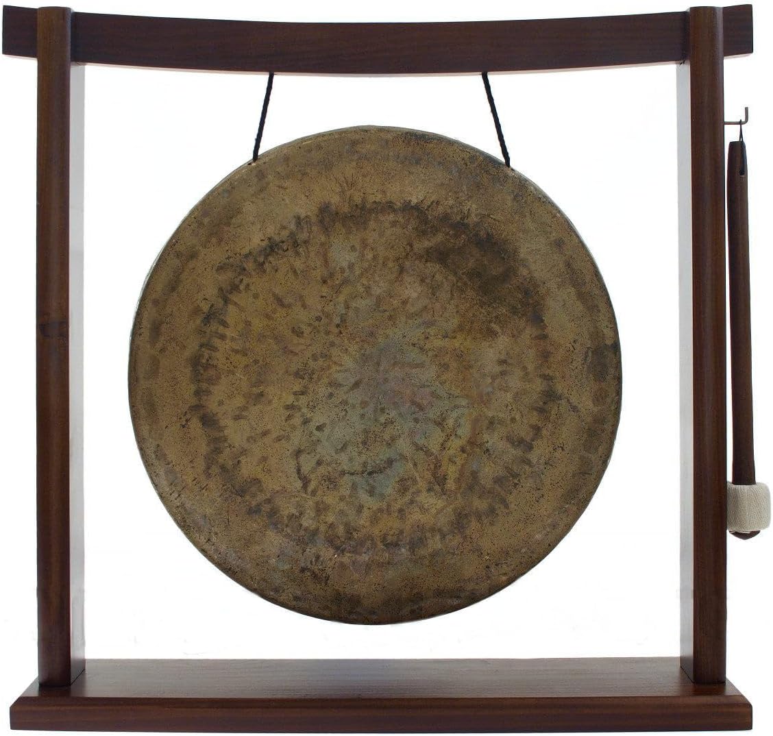 10-12 Inch Gongs with Woodsonic Stand for Easy Playing