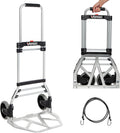 Folding Hand Truck Dolly 275 lb Capacity - Compact Telescoping Cart