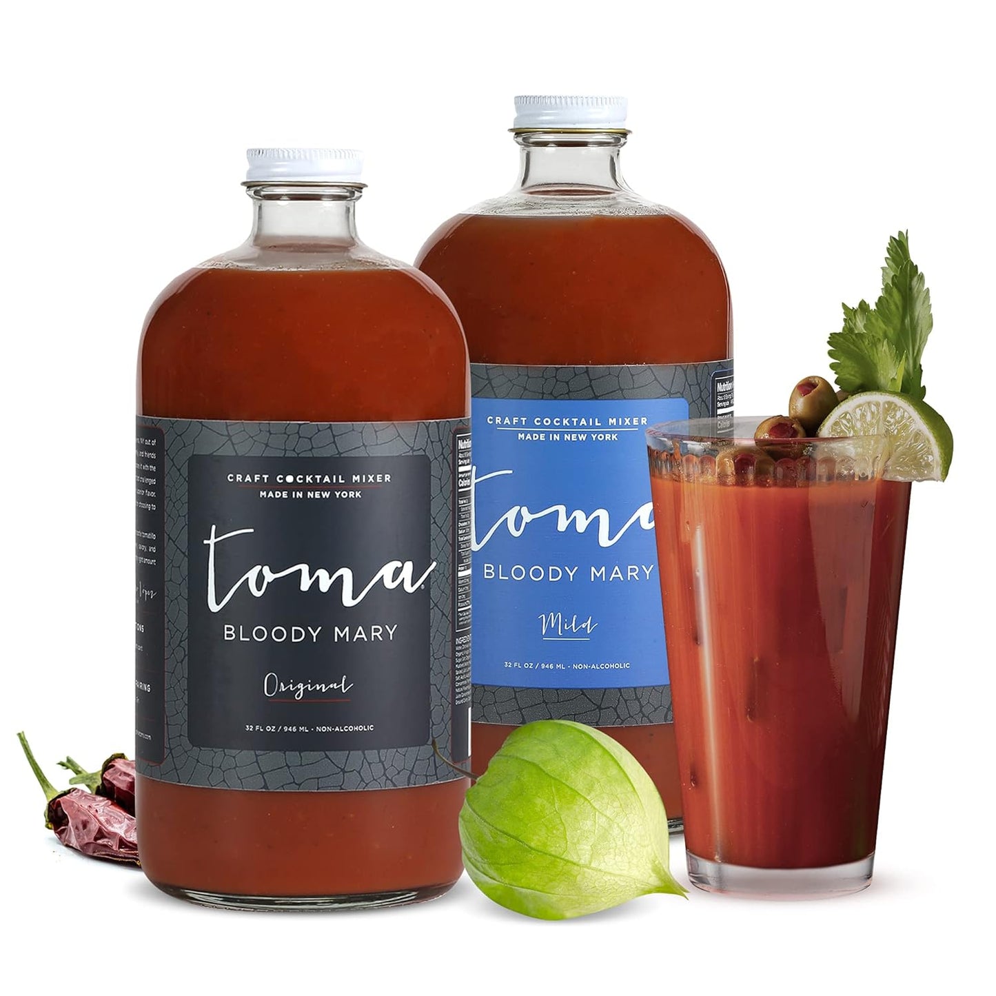 Toma Craft Mixer 2 Pack - SPICY & MILD Blend - Vegan, Gluten-Free, Low Sodium