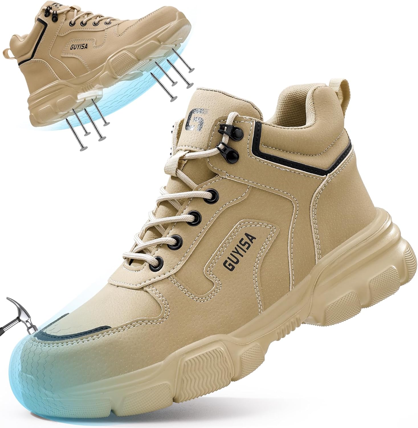 Steel Toe Shoes for Men Women Lightweight Work Safety Sneakers