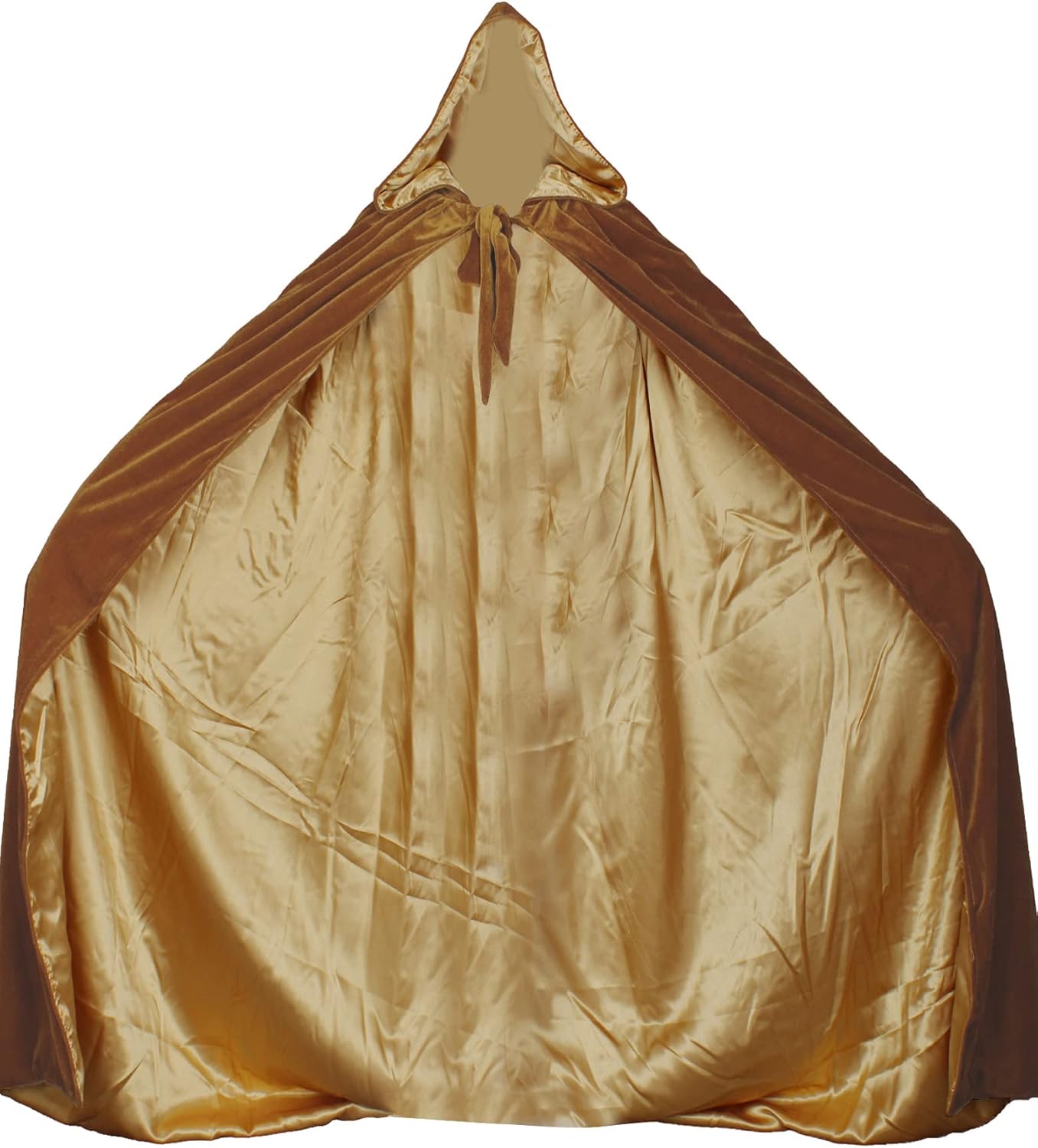 Velvet Renaissance Medieval Cloak Cape with Satin Lining