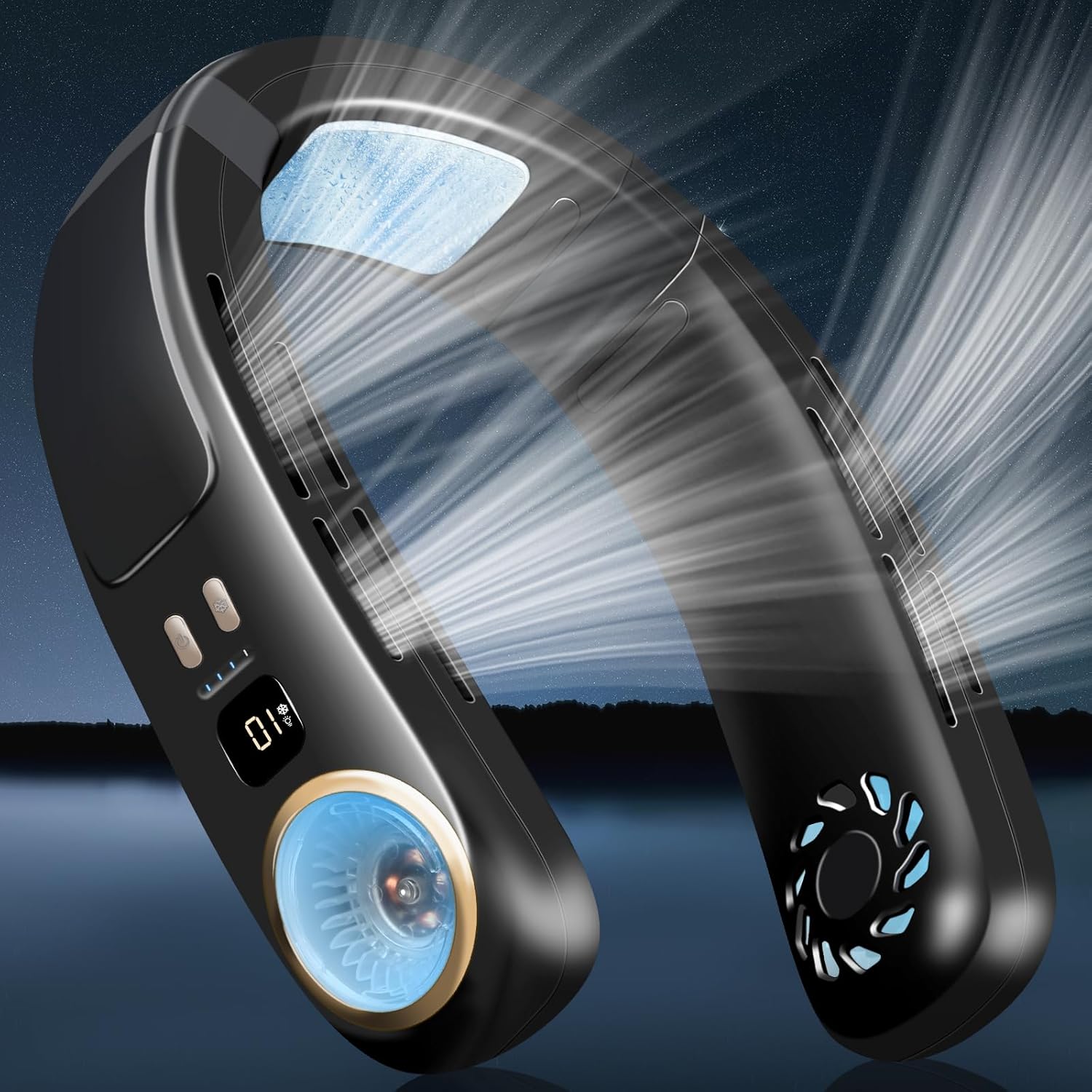 UOFON Bladeless Neck Air Conditioner - Stay Cool Anywhere!