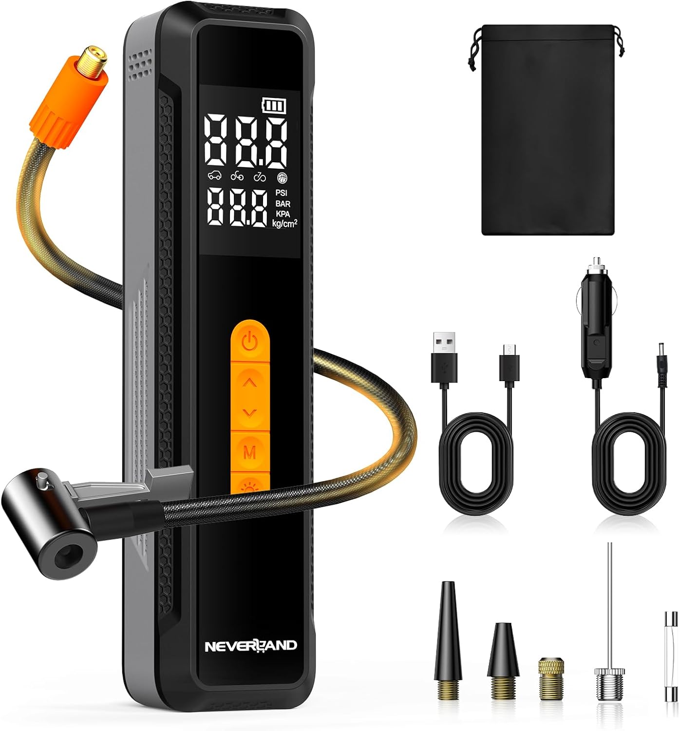 NEVERLAND Portable Air Compressor - 150 PSI for Any Tire