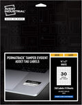 Avery White Asset Tag Labels 3/4 in x 2 in - Tamper-Evident Security