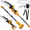 2-IN-1 Cordless 8 in Pole Saw & Mini Chainsaw - Versatile Pruning Tool