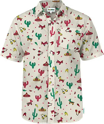 Tipsy Elves Men's Hawaiian Shirt - Perfect Summer Vacation Wear